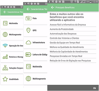 Benefícios App Chekc Car