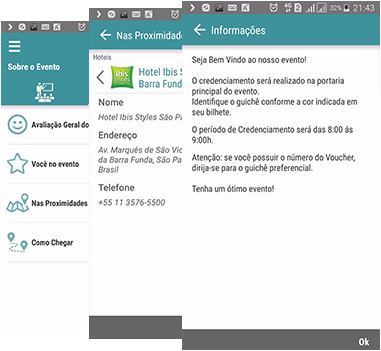 Benefícios App de Eventos