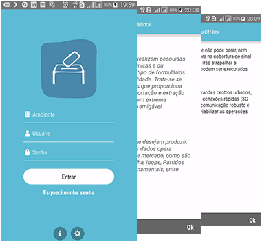 Funcoionalidades do App de Pesquisa Eleitoral