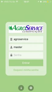 Aplicativo Agroservice - Login