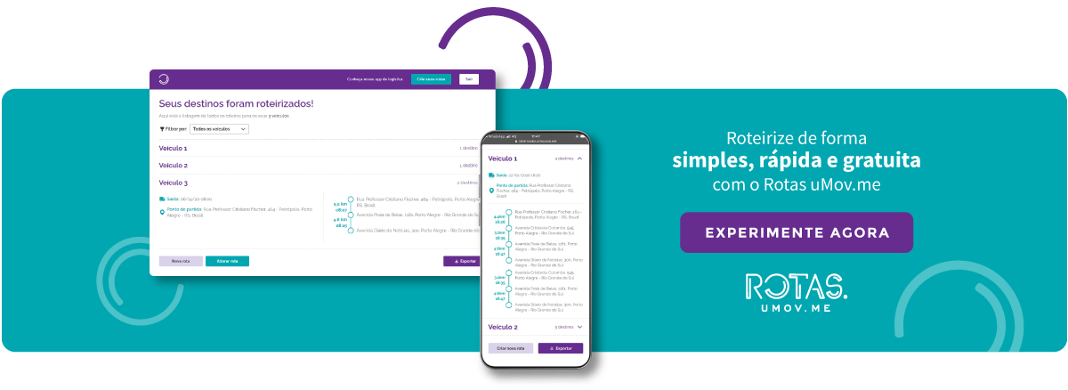 Conheça o Rotas uMov.me - Roteirizador gratuito