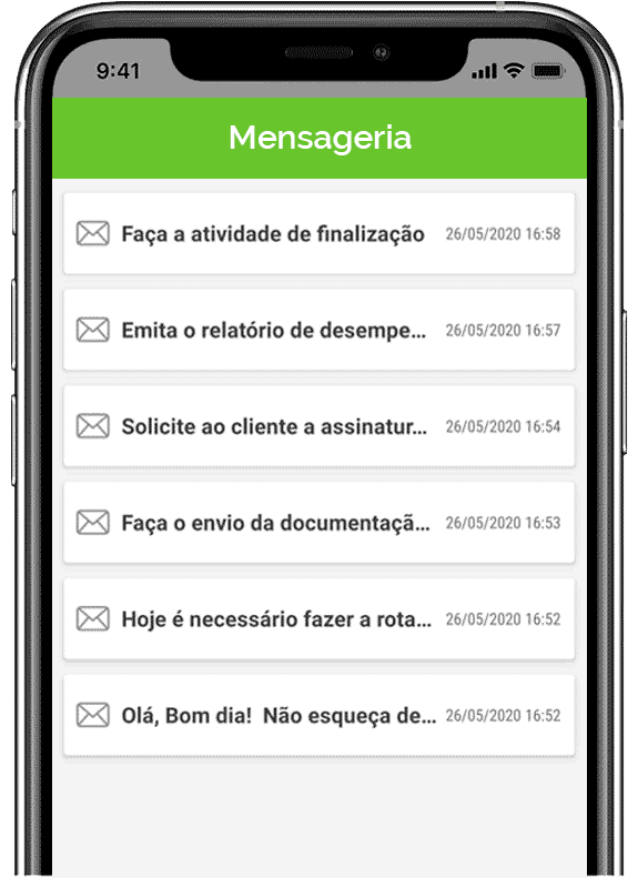 As principais funcionalidades do aplicativo de ordem de serviço da uMov.me 4 mensageria