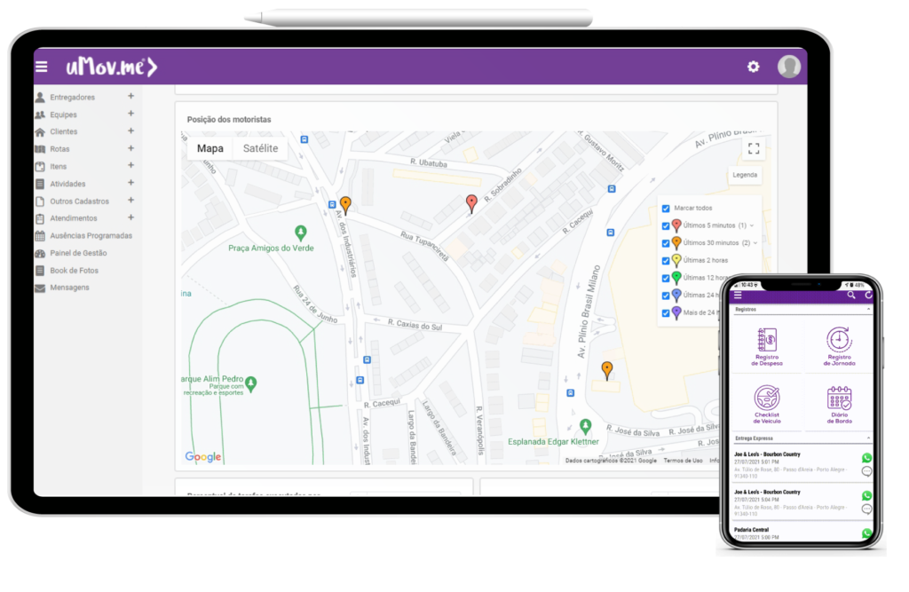 Processos logísticos mais produtivos com aplicativo uMov.me