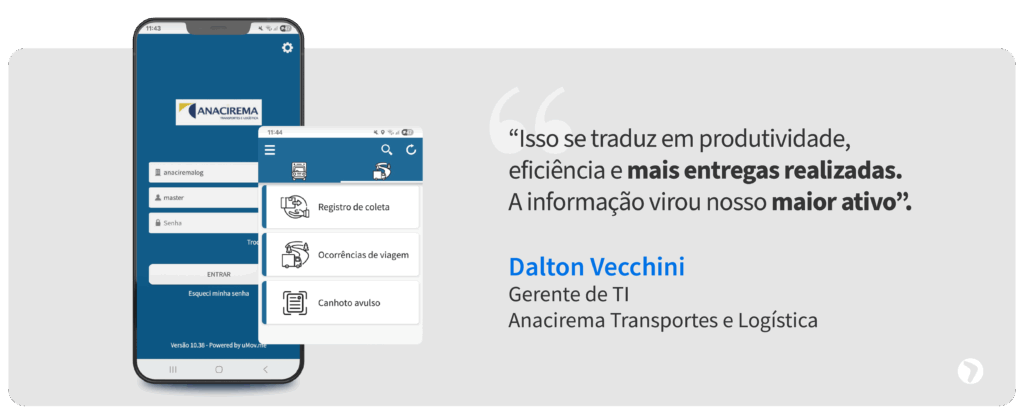 Dalton Vecchini da Anacirema sobre solução para logística