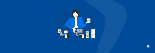 Imagem gráfica representando a importância do papel do gestor.