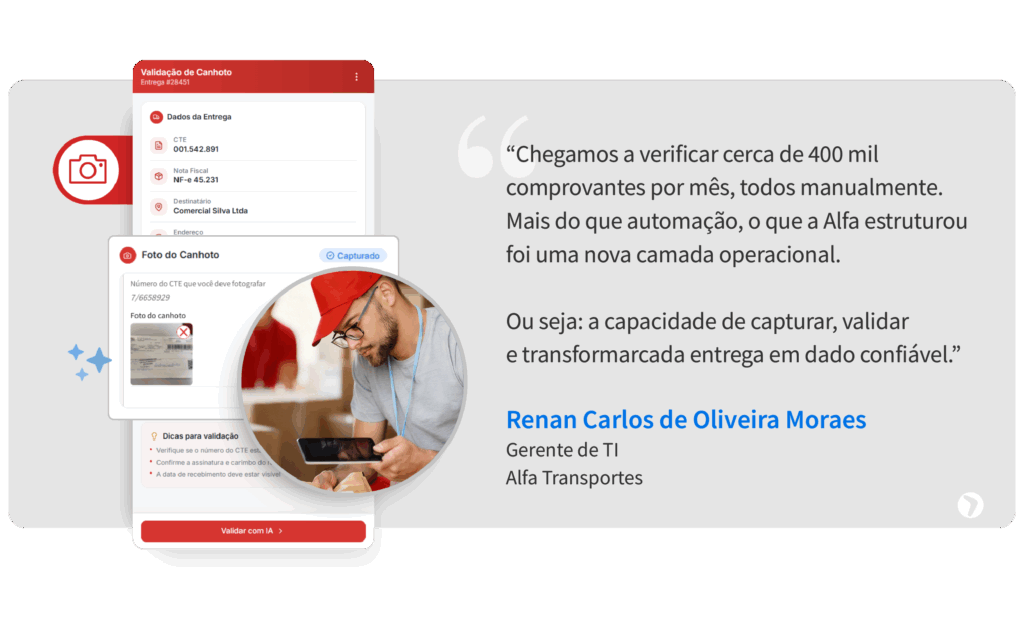 Depoimento de cliente sobre o uso do Aplicativo da uMov.me pela equipe da Alfa