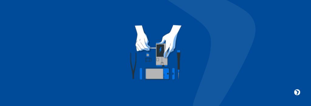 Capa de blog ilustrativa sobre reparos no celular, Ordem de Serviço de Assistência Técnica