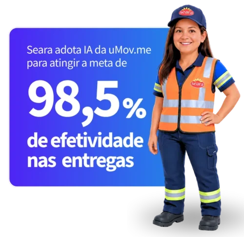 Seara adota IA da uMov.me para atingir a meta de 98,5% de efetividade nas entregas
